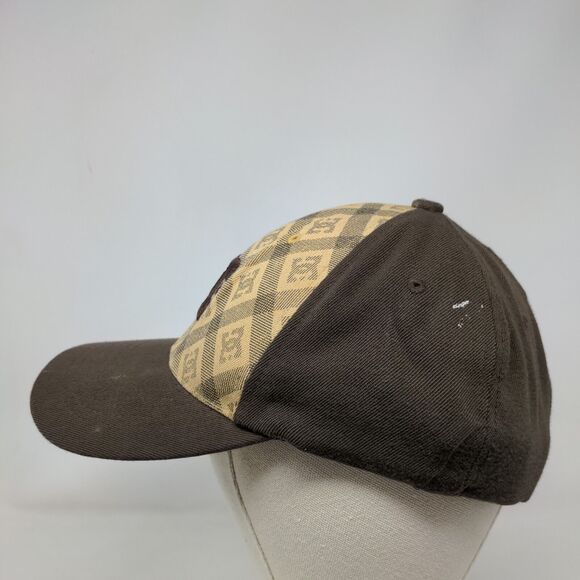 DC Shoes Fitted Hat Brown S-M Flexfit Embroidered Logo Colorblock 6 Panel - Picture 3 of 9